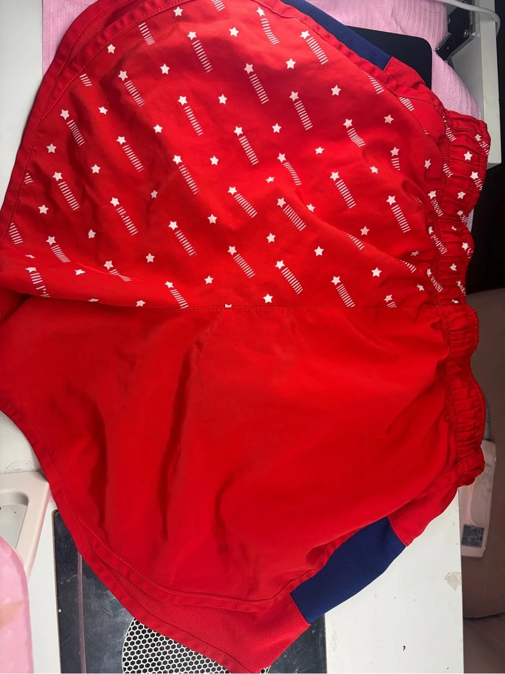 Nike Women Red Athletic Shorts